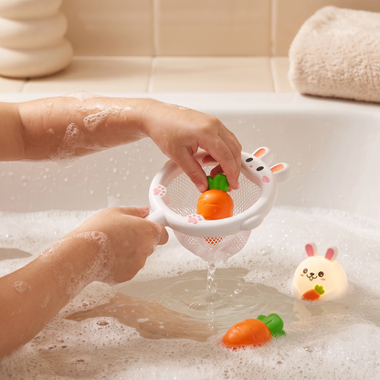 Self-Luminous Bath Toy with Landing Net