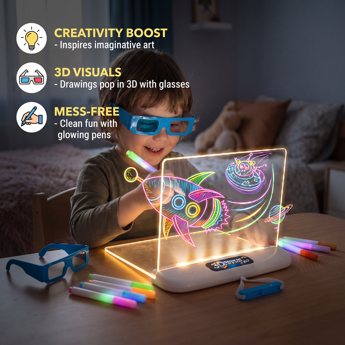 Glow Art Drawing Board