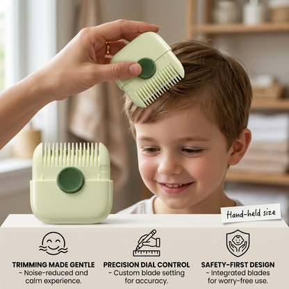 Child-friendly and gentle hair cutting comb