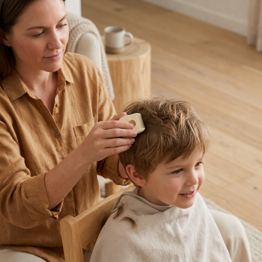 Child-friendly and gentle hair cutting comb