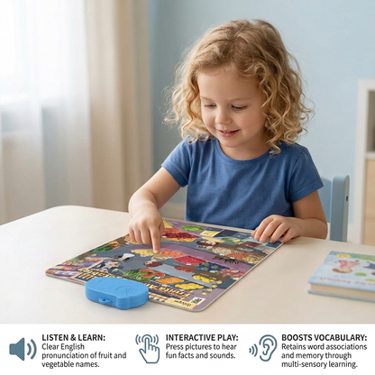 Talking English learning board for children