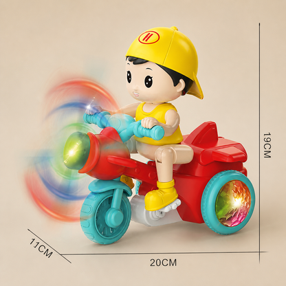 Light-up musical kids stunt scooter toy