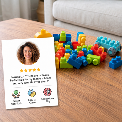 Children's Safe Rubber Building Blocks for Early Education