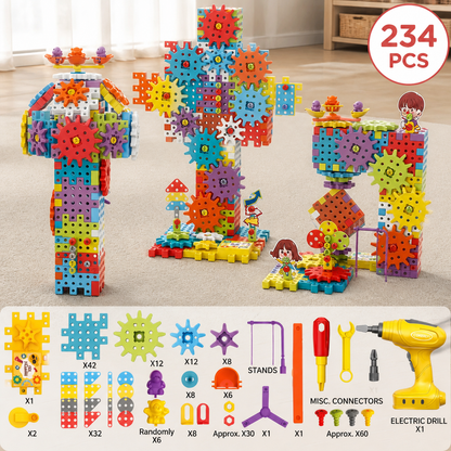 Montessori 3D Gear and Puzzle Blocks