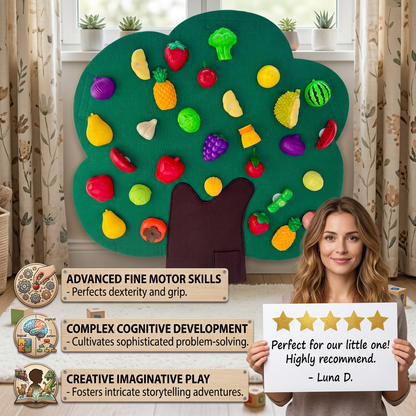 Felt Fruit Tree Activity Board – Montessori Learning Toy
