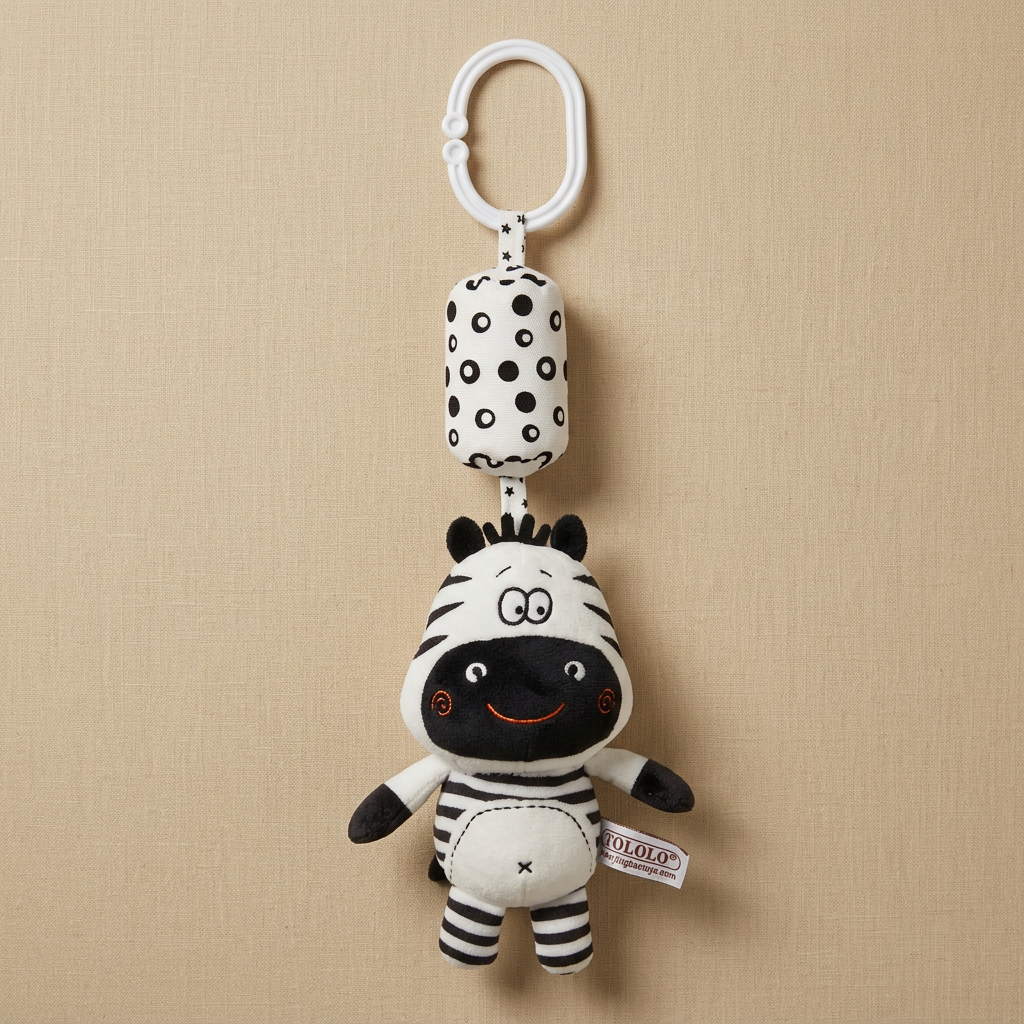 Baby Rattle Stuffed Animals for Cribs and Strollers