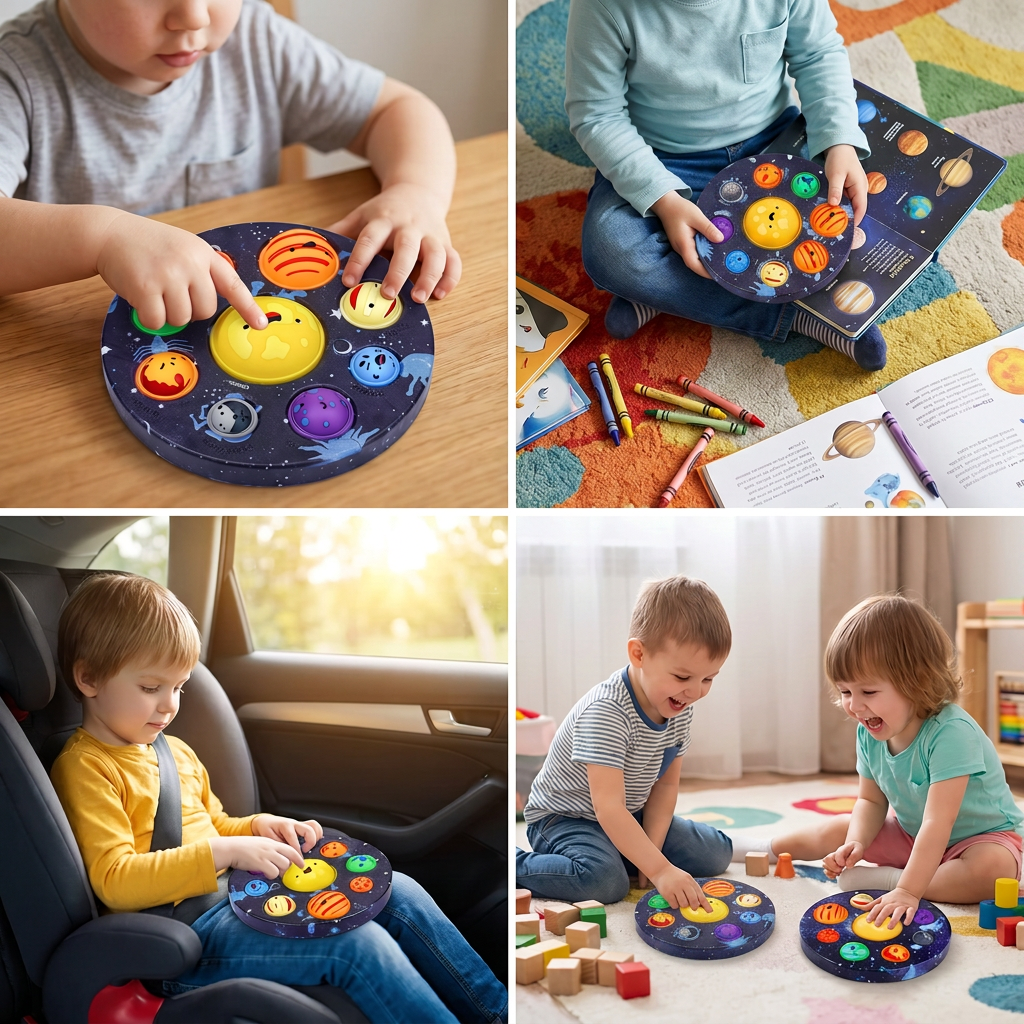 Galaxy Bubble Pop – Space-Themed Sensory Toy