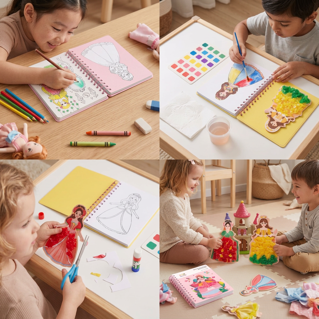 Princess Fashion Design Drawing and Craft Book