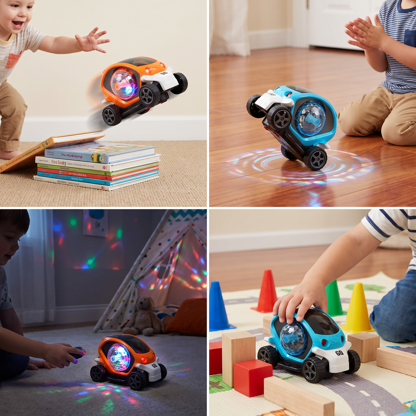 Light Up 360° music stunt car