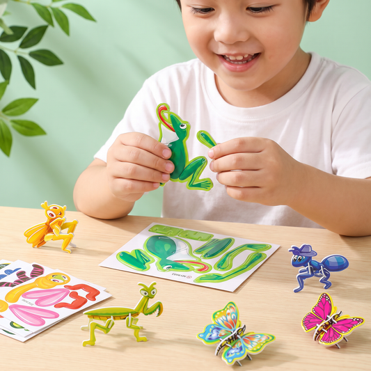 3D cartoon puzzle set for children