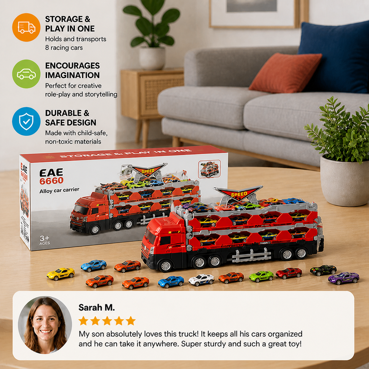 Racing Track Truck Toy for Children