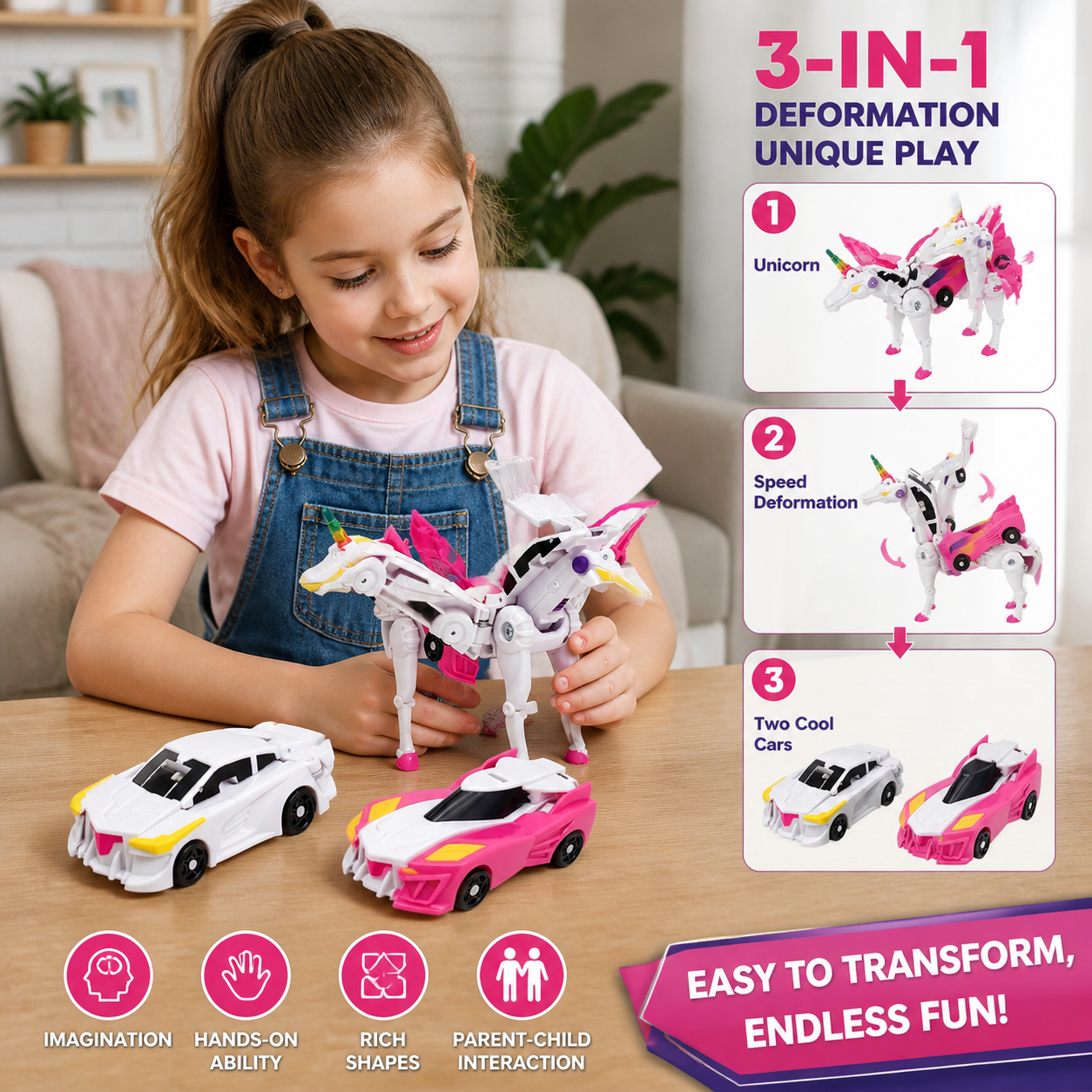 Transforming unicorn cars