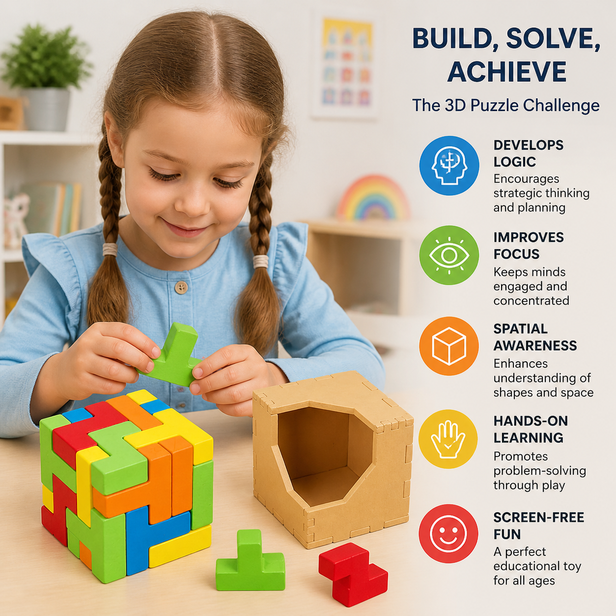Brainy Blocks - 3D Puzzle for Kids