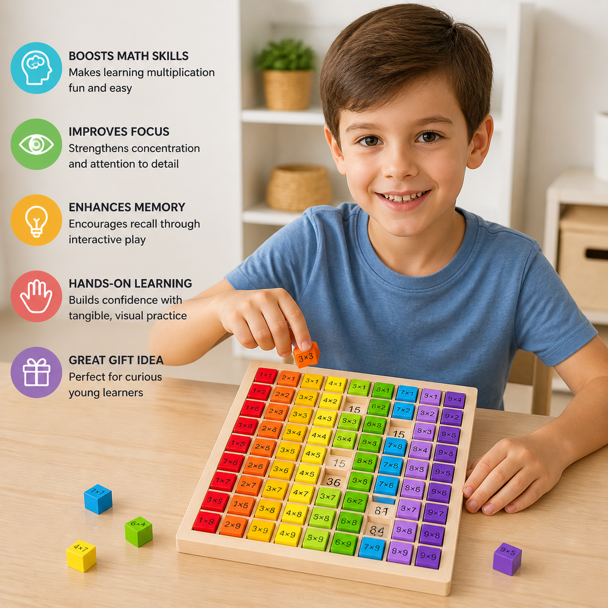 Math Master Board | Learn Multiplication Tables in a Fun and Easy Way