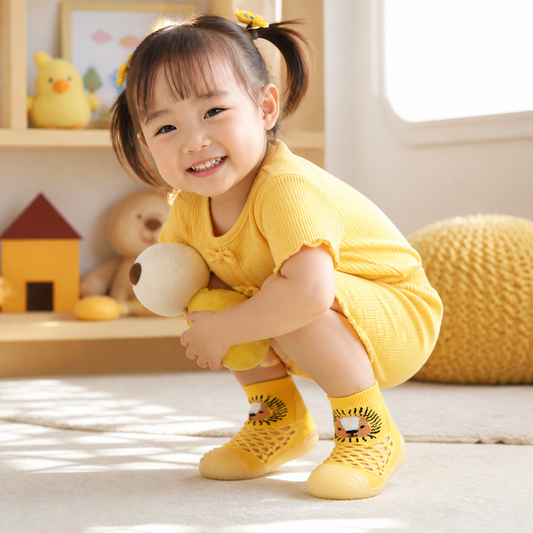 Barefoot Sock Shoes For Babies in Animal Design