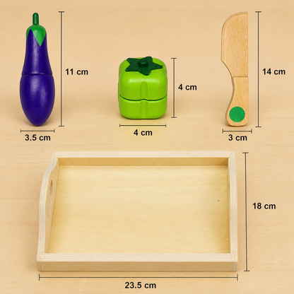 Montessori Wooden Play Kitchen Set