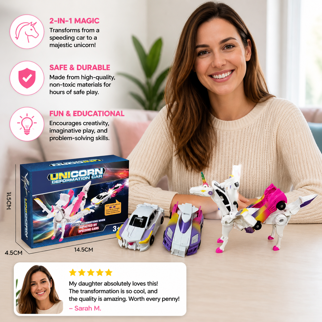 Transforming unicorn cars