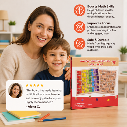 Math Master Board | Learn Multiplication Tables in a Fun and Easy Way