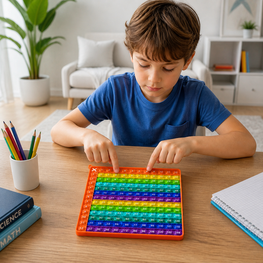 Rainbow Pop Math – Multiplication Fidget Learning Toy