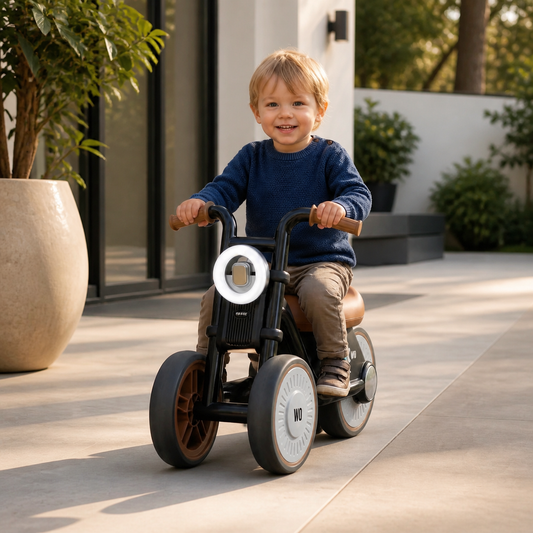 Stylish Kids Tricycle – Silent Wheels with LED Lights