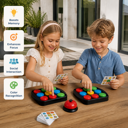 Educational Color Pattern Match Family Bell Game