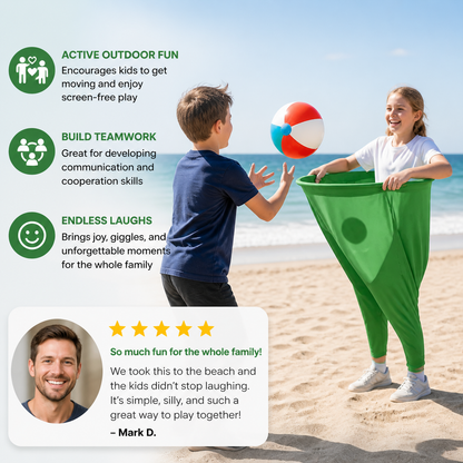 Clown trousers - catching ball family game