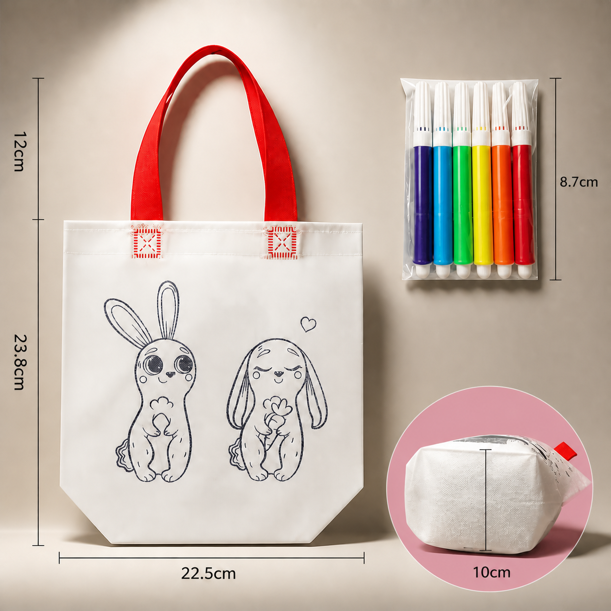 DIY painting bag Set with pens