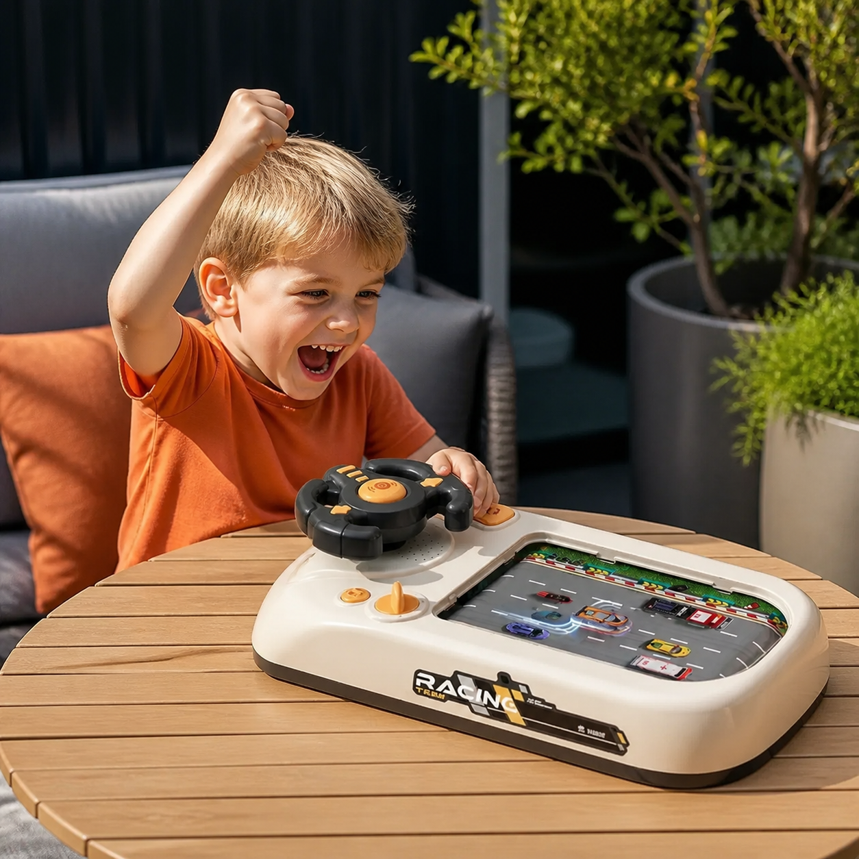 Adventure racing game box for children