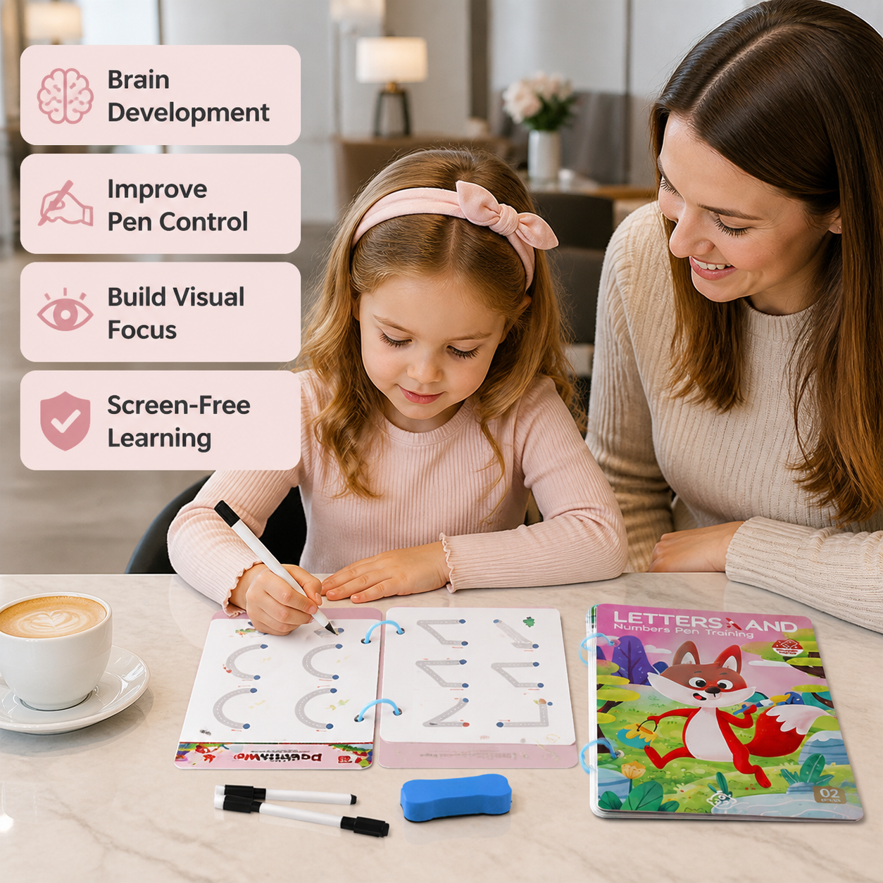 Line Drawing - Pen Control Training Book for Kids