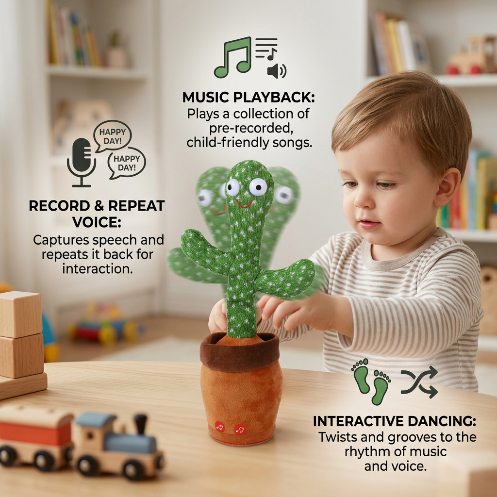 Speaking Cactus Toy for Kids
