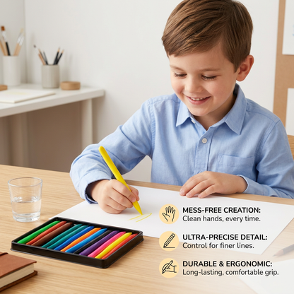Colorful Drawing Set - No More Messy Hands! - Drawing Set for Kids