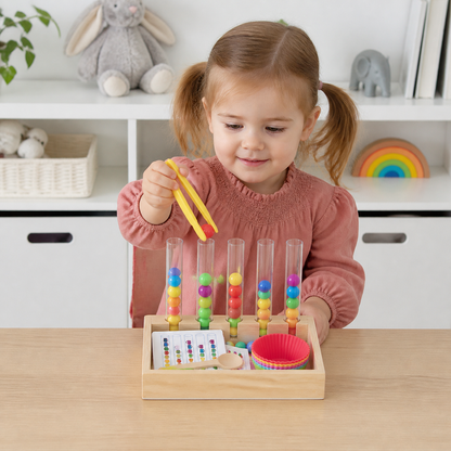 Montessori Test Tube Colours and Numbers Play and Learning Set