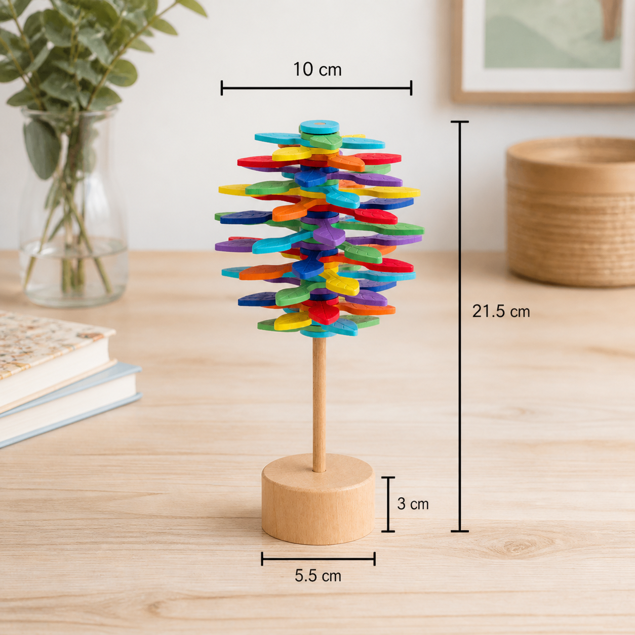 Wooden Spinner Toy - Relaxation and Focus Enhancer