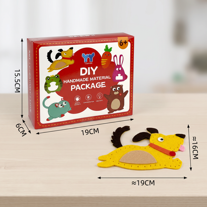 Safe DIY Felt Animal Sewing Set
