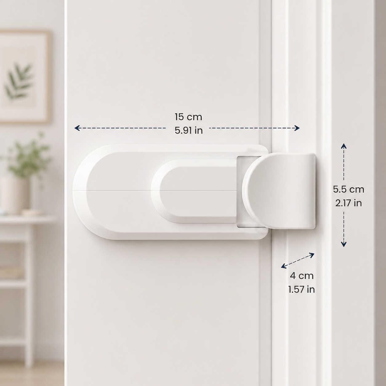 No-Drill Child Safety Door Lock