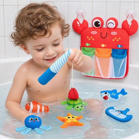 Montessori Magnet Fishing Bath Toy Set