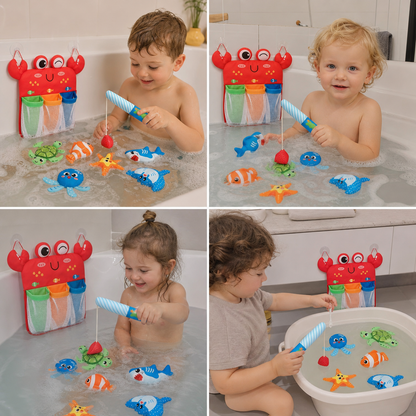 Montessori Magnet Fishing Bath Toy Set