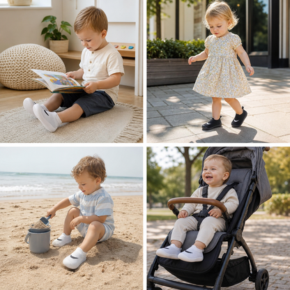 Summer Baby Shoes with Non-slip Soles and Breathable Material