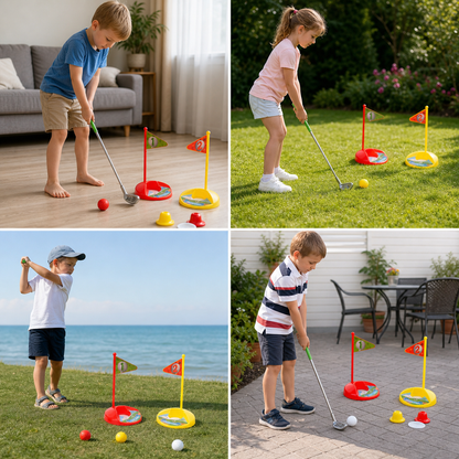 Kids Golf Set with Adjustable Clubs – Perfect for Backyard Play