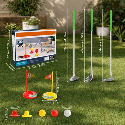 Kids Golf Set with Adjustable Clubs – Perfect for Backyard Play