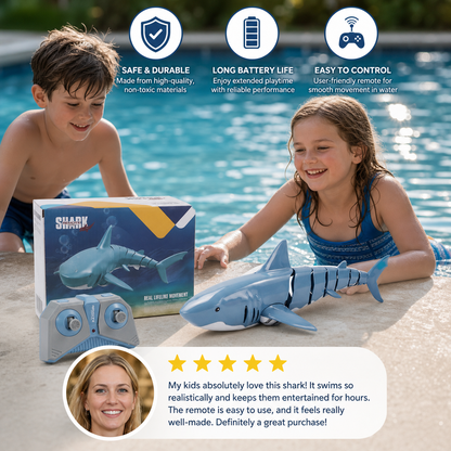 Remote-Controlled Shark Water Toy – RC Swimming Robot for Kids