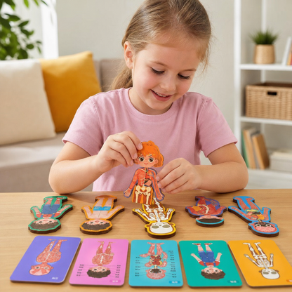 Wooden Human Body Puzzle for Kids – Learn Anatomy Through Play