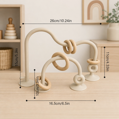 Silicone Baby Activity Toy – Suction Cup Learning Toy for Table & High Chair