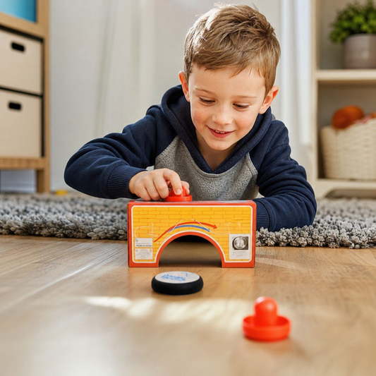 Mini Air Hockey Table Game for Kids – Reaction Game with Pucks