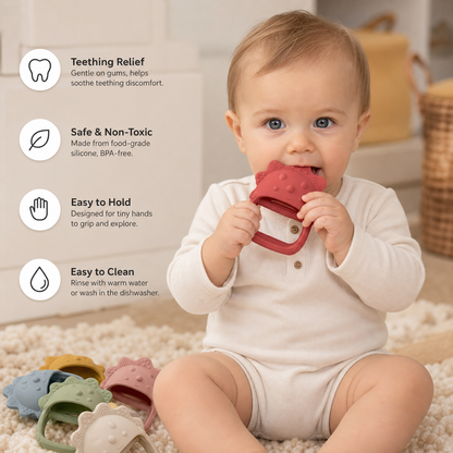 Baby Chick Silicone Teether – Gentle Food-Grade Soothing Toy