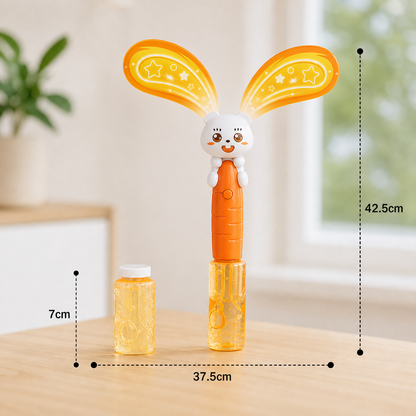 Light-Up Winged Bunny Bubble Maker – Kids Electric Bubble Wand