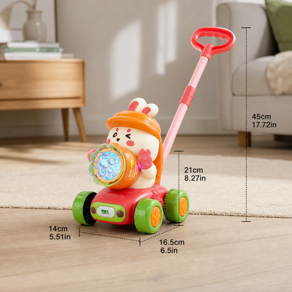 Light-Up Bubble Push Toy – Bubble Blowing Walker for Kids