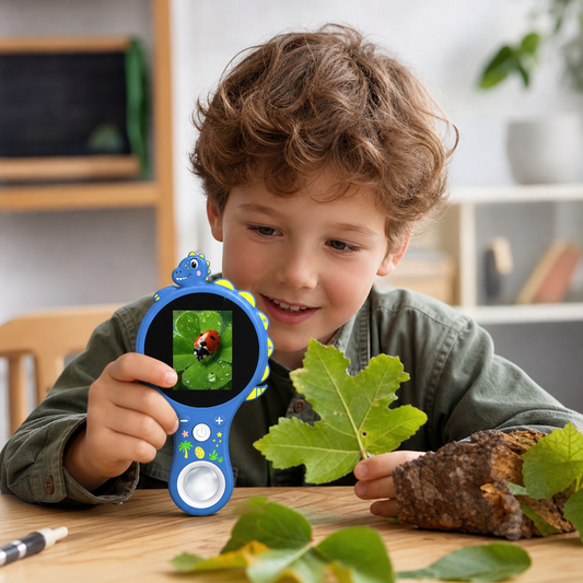 Kids Digital Video Microscope with Screen – Portable Science Explorer for Little Investigators
