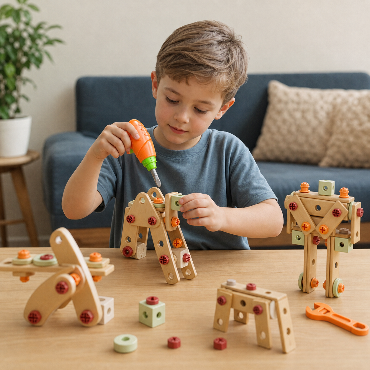 Kids Tool Set for Building & Fixing – Educational Construction Toy
