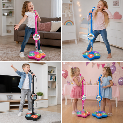 Kids Karaoke Machine with Microphone Stand – Singing Fun Set